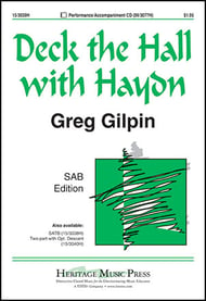 Deck the Hall with Haydn SAB choral sheet music cover Thumbnail
